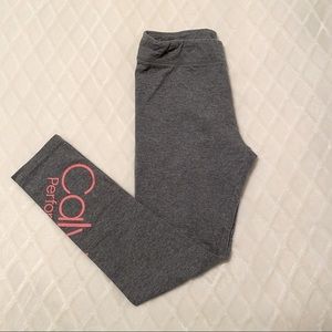 CK Performance Calvin Klein Girls Leggings EUC